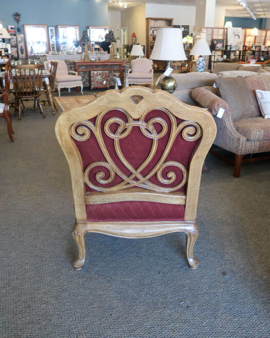 Thomasville Red Velvet Chair New England Home Furniture Consignment