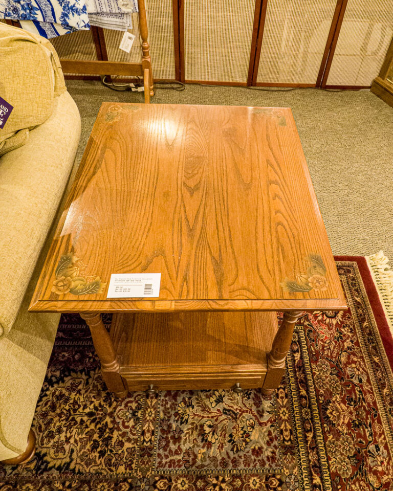 Hitchcock Oak End Table New England Home Furniture Consignment