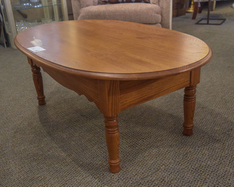 Oak Oval Coffee Table | New England Home Furniture Consignment