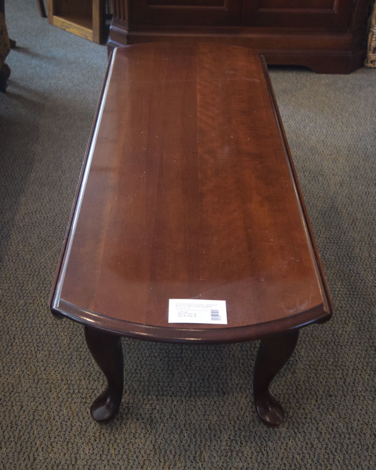 Broyhill Cherry Coffee Table New England Home Furniture Consignment   29115 4 768x960 