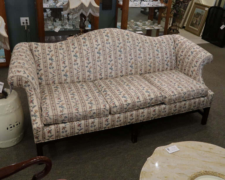 Ethan Allen Camelback Sofa | New England Home Furniture Consignment