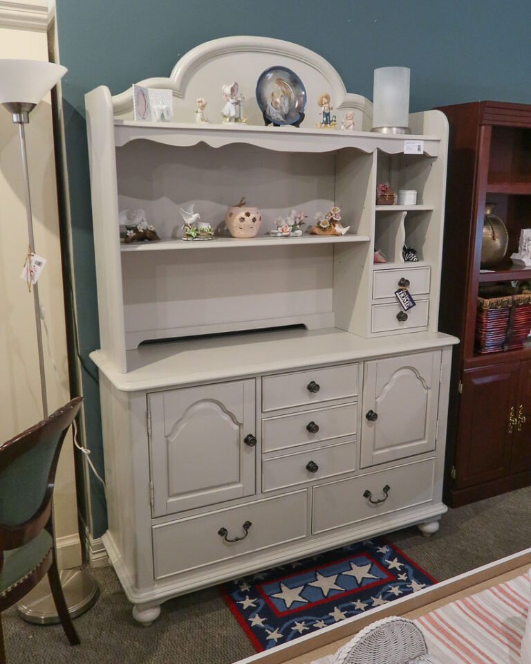 Painted Dresser with Hutch | New England Home Furniture Consignment