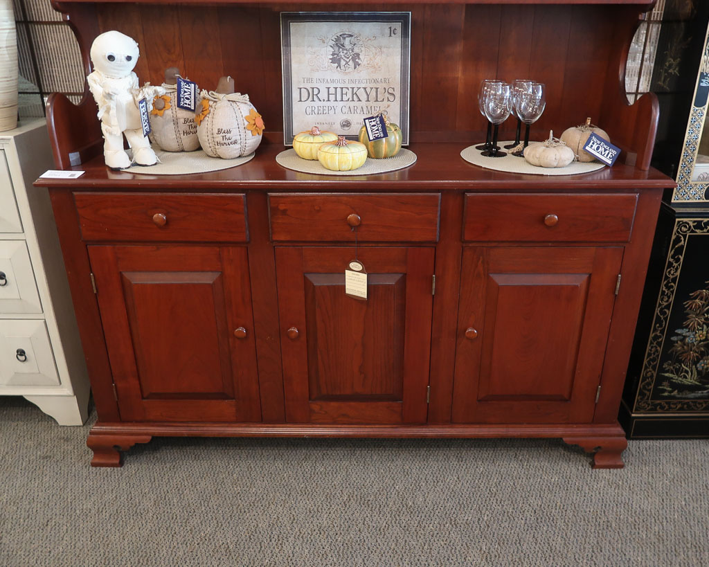 Solid Cherry Buffet Hutch New England Home Furniture Consignment