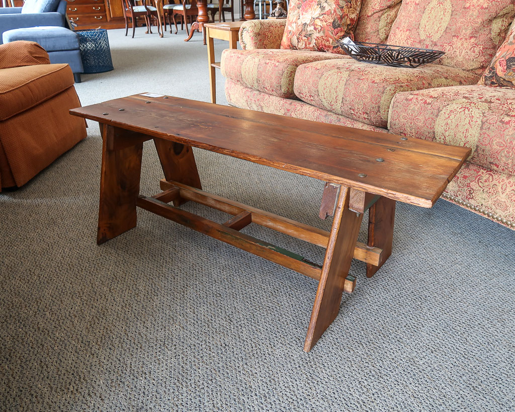 Vintage Rustic Bench New England Home Furniture Consignment